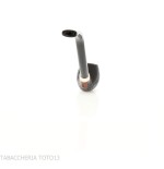 Aldo Velani pipe churchwarden bent egg sablé noir - Pipe Pour le Tabac - Racine naturelle