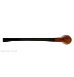 Pipa de billar curva Churchwarden de brezo natural y pulida-Pipa Milano