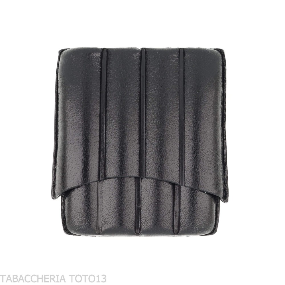 Étui en cuir pour quatre demi-cigares toscans - Accessoires pour cigares toscans - Cuir