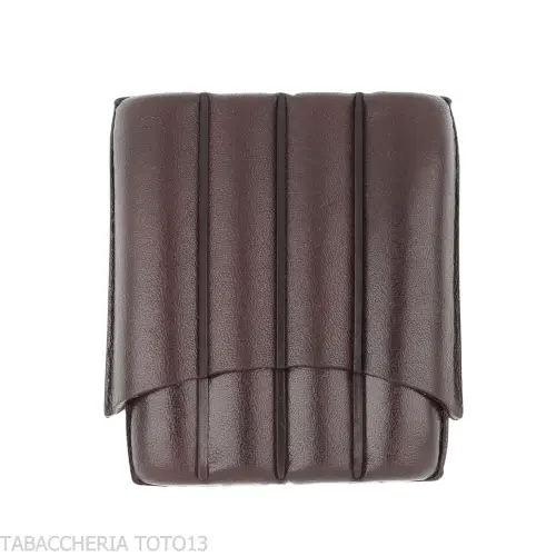 Estuche de Cuero para Cuatro Medios Puros Toscanos - Accesorios para cigarros toscanos