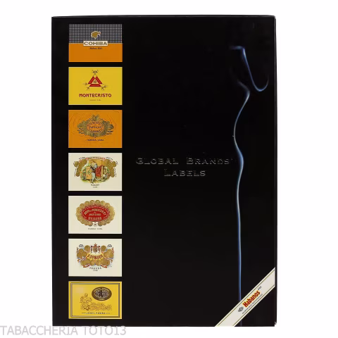 Habanos s.a. Packung mit 7 Aufklebern der kubanischen Tabacalere-Marken - Zubehör Cigar