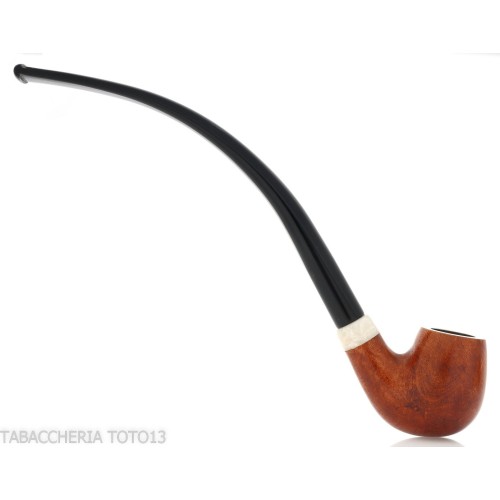 Aldo Velani churchwarden un pipe de racine de bruyère brillant et très bouclé - Pipe Pour le Tabac - Racine naturelle