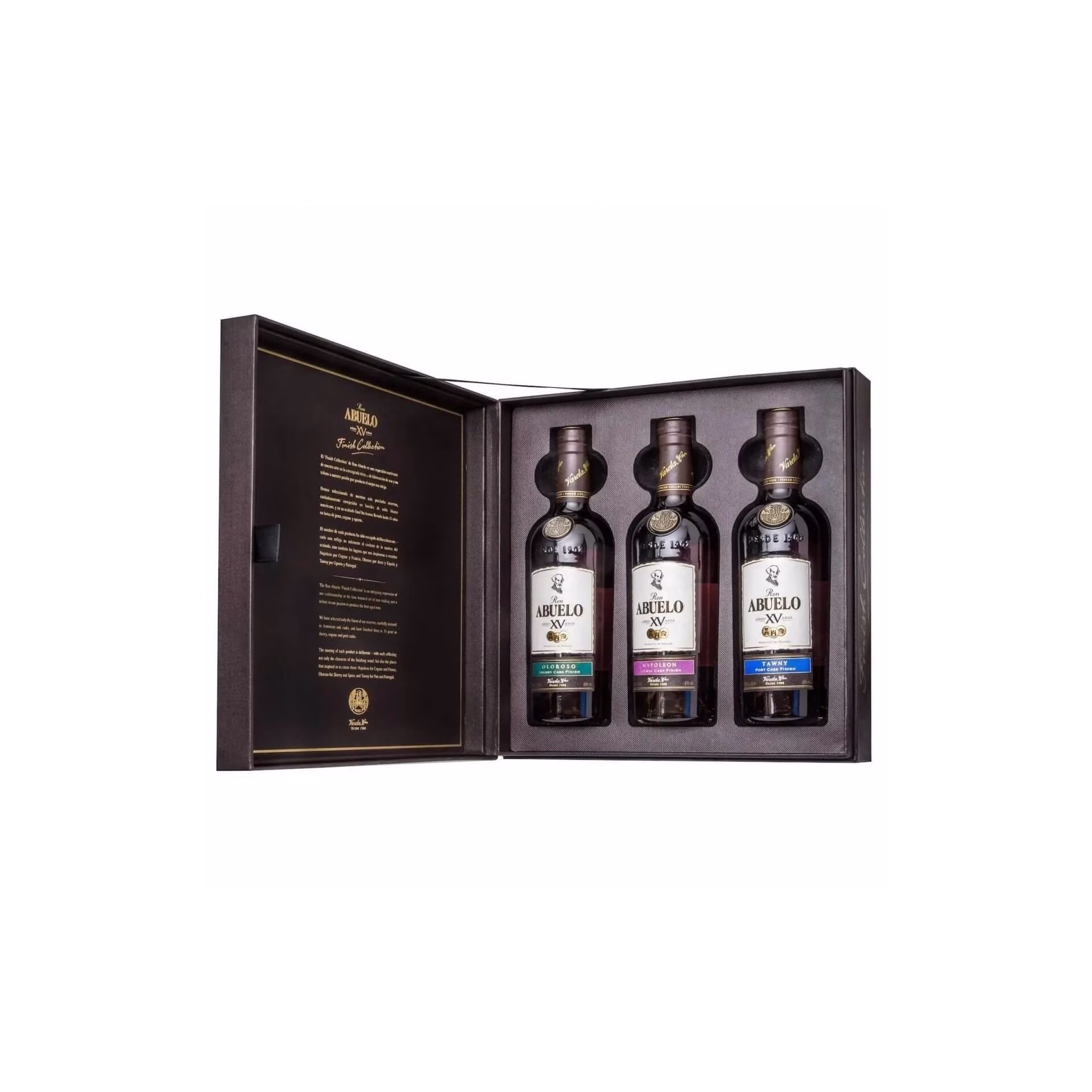 Abuelo pack de 3 botellas de ron con acabado barril vol.40% Cl.20 - Licores