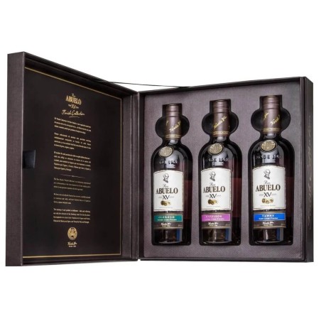 Abuelo-Packung mit 3 Flaschen Rum Cask Finish vol.40% Cl.20 - Destilliert