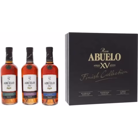 Abuelo pack de 3 botellas de ron con acabado barril vol.40% Cl.20 - Licores