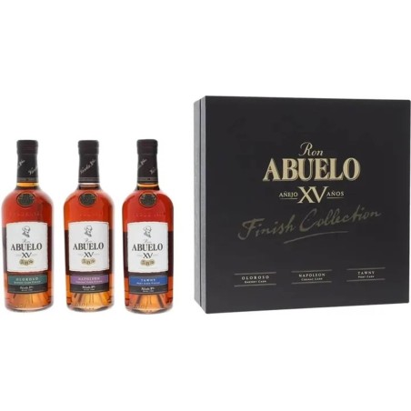 Abuelo-Packung mit 3 Flaschen Rum Cask Finish vol.40% Cl.20 - Destilliert