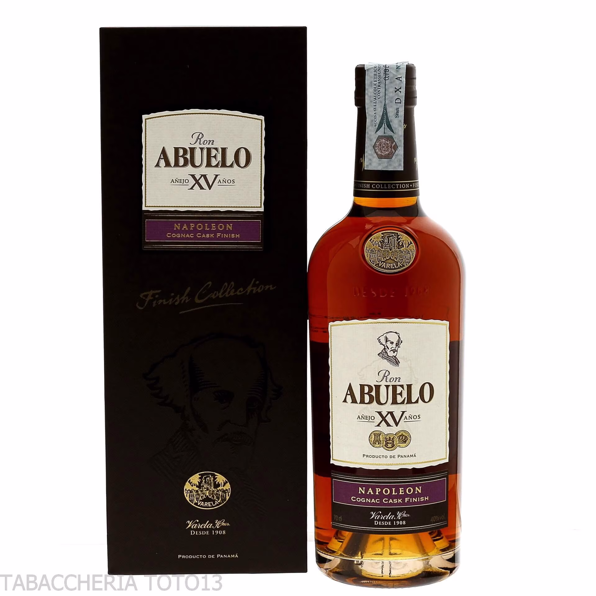 Abuelo anejo 15 anos Cognac Napoleon cask finish Vol.40% Cl.70 - Distillati