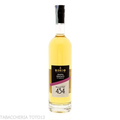 Bosso grappa Piemonte aromatic grapes barrel n°434 Vol.42% Cl.70-Grappe