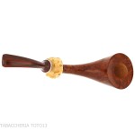 Pipa de brezo pulido con forma de cuerno-Pipa Milano