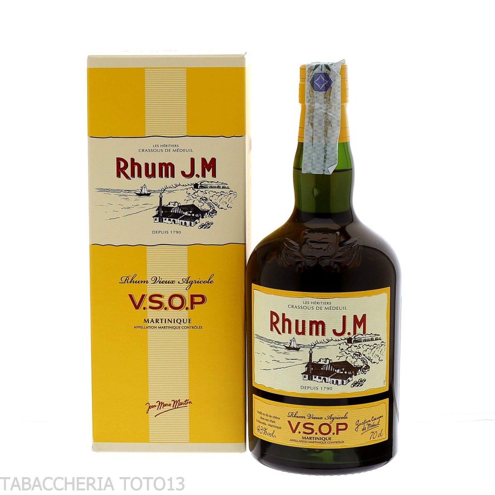 J.M. Rhum Agricole Vieux V.S.O.P. Vol. 43% Cl.70 - Spiritueux - Jus de canne à sucre