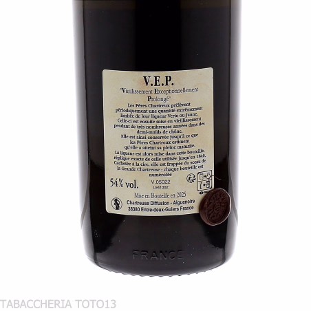 Chartreuse V.E.P. green Vol.54% Cl.100 - Spirits - Flowers