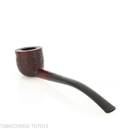 Pipa con forma de Pot curvada y arenado oscuro Pebble Grain-Ashton