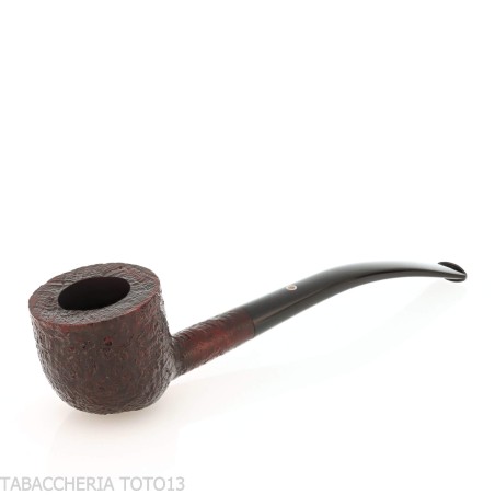Pipa con forma de Pot curvada y arenado oscuro Pebble Grain-Ashton