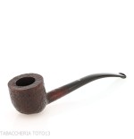 Pipa Pebble Grain forma bent pot sabbiata scura-Ashton