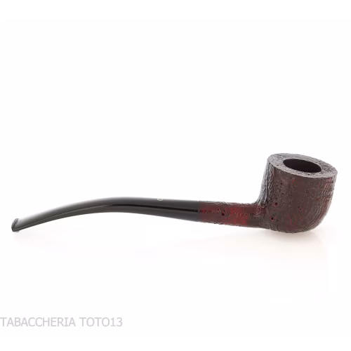 Pipa Pebble Grain forma bent pot sabbiata scura-Ashton