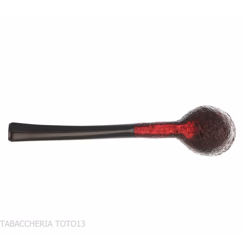 Pebble Grain dark sandblasted bent pot shape pipe-Ashton