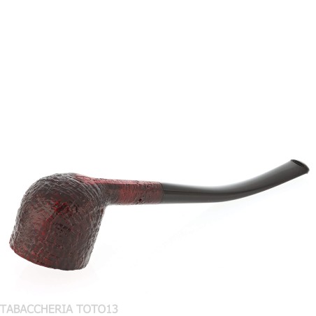 Pipa Pebble Grain forma bent pot sabbiata scura-Ashton