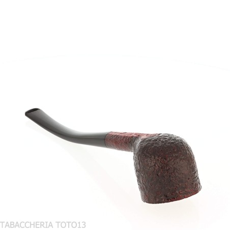 Pipa con forma de Pot curvada y arenado oscuro Pebble Grain-Ashton