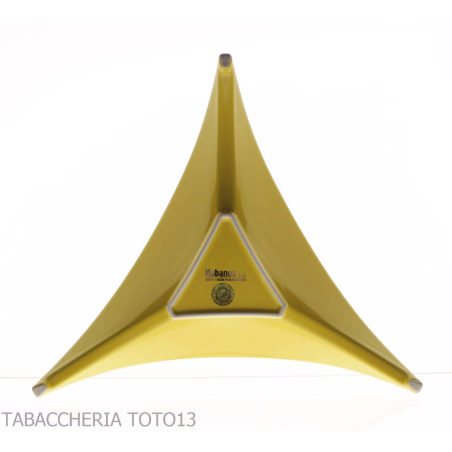 Cenicero Tricornio Amarillo Montecristo con Logotipo - Accesorios Del Cigarro