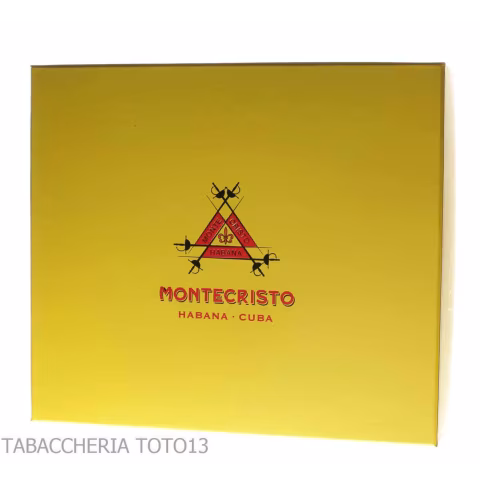 Montecristo Yellow Tricorn Ashtray with Logo - Accessories Cigar - Ceramic