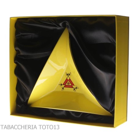Montecristo posacenere tricorno giallo logo - Accessori Per Sigari