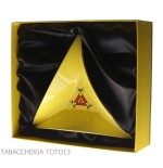 Montecristo posacenere tricorno giallo logo - Accessori Per Sigari