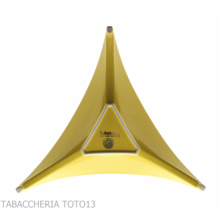 Cenicero Tricornio Amarillo Montecristo con Logotipo - Accesorios Del Cigarro