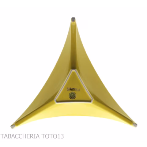 Montecristo Yellow Tricorn Ashtray with Logo - Accessories Cigar - Ceramic