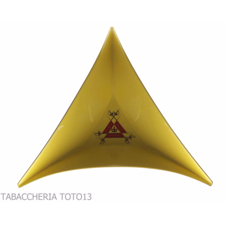 Cenicero Tricornio Amarillo Montecristo con Logotipo - Accesorios Del Cigarro