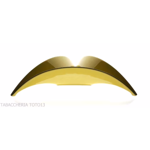 Montecristo Yellow Tricorn Ashtray with Logo - Accessories Cigar - Ceramic