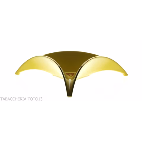 Montecristo Yellow Tricorn Ashtray with Logo - Accessories Cigar - Ceramic