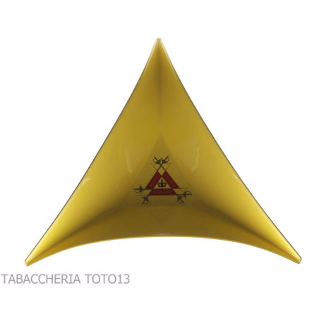 Cenicero Tricornio Amarillo Montecristo con Logotipo - Accesorios Del Cigarro