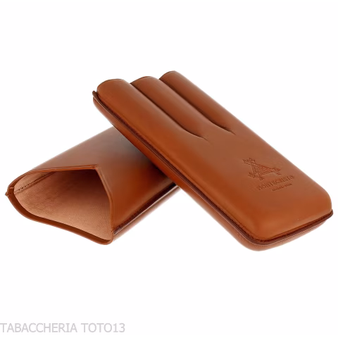 Estuche para puros de piel Montecristo 3 plazas - Accesorios Del Cigarro