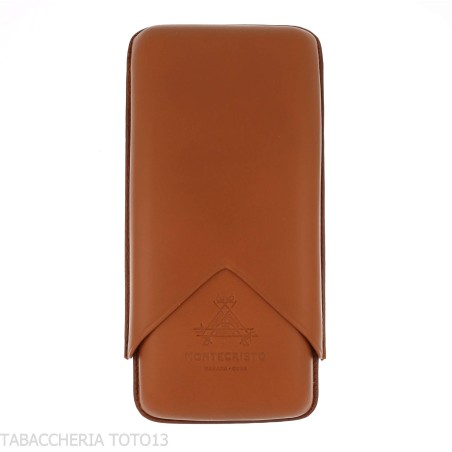 Étui à cigares en cuir Montecristo 3 places - Accessoires Cigare - Cuir