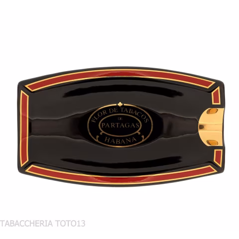 Partagas Serie D Ashtray in Black and Red - Accessories Cigar - Ceramic