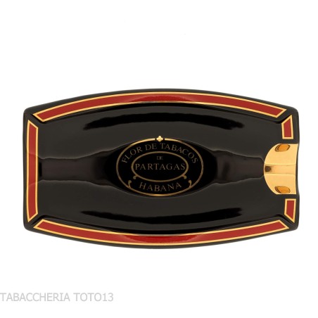 Partagas serie D posacenere finitura nero e rosso - Accessori Per Sigari
