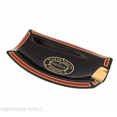 Cendrier Partagas Série D Noir et Rouge - Accessoires Cigare - Céramique