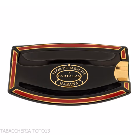 Partagas Serie D Ashtray in Black and Red - Accessories Cigar - Ceramic