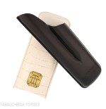 Trinidad pocket cigar case in black and white leather - Accessories Cigar