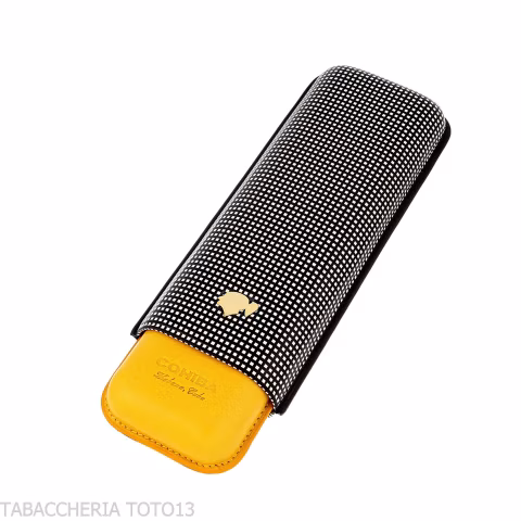 Étui à cigares de poche Cohiba en cuir bicolore pour deux cigares - Accessoires Cigare