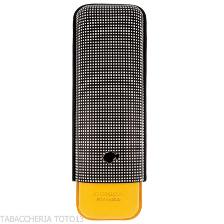 Estuche de Bolsillo Cohiba de Piel Bicolor para Dos Puros - Accesorios Del Cigarro