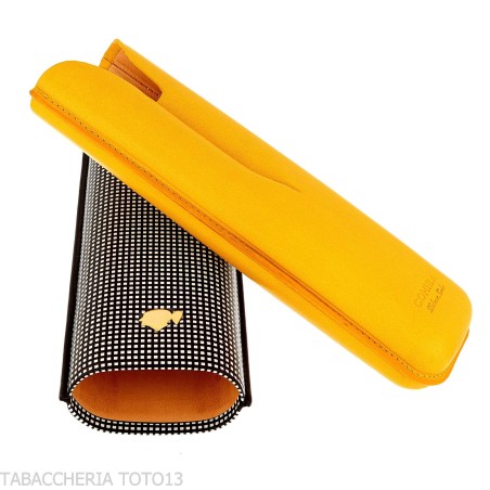 Estuche de Bolsillo Cohiba de Piel Bicolor para Dos Puros - Accesorios Del Cigarro