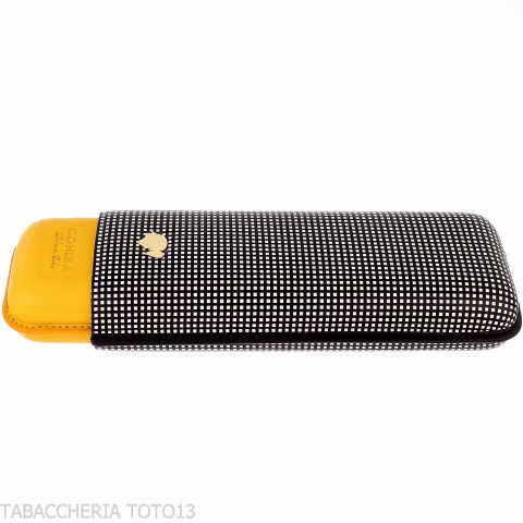 Étui à cigares de poche Cohiba en cuir bicolore pour deux cigares - Accessoires Cigare