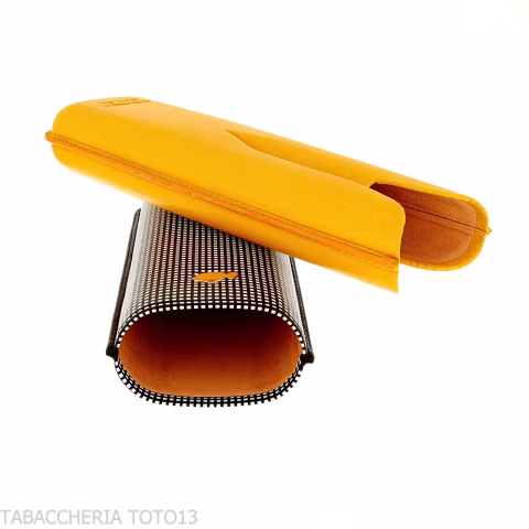 Cohiba portasigari da tasca in pelle bicolore 2 posti-Portasigari da Tasca