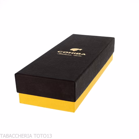 Cohiba portasigari da tasca in pelle bicolore 2 posti-Portasigari da Tasca