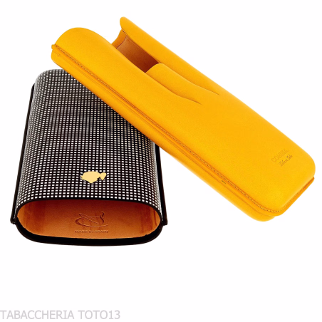 Étui à cigares de poche Cohiba en cuir bicolore pour 3 cigares - Accessoires Cigare - Cuir