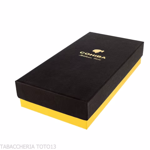 Cohiba portasigari da tasca in pelle bicolore 3 posti - Accessori Per Sigari