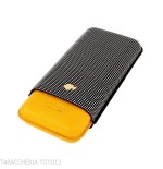 Cohiba Pocket Cigar Case in Two-Tone Leather for 3 Cigars - Accessories Cigar - Leather