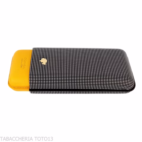 Cohiba Pocket Cigar Case in Two-Tone Leather for 3 Cigars - Accessories Cigar - Leather