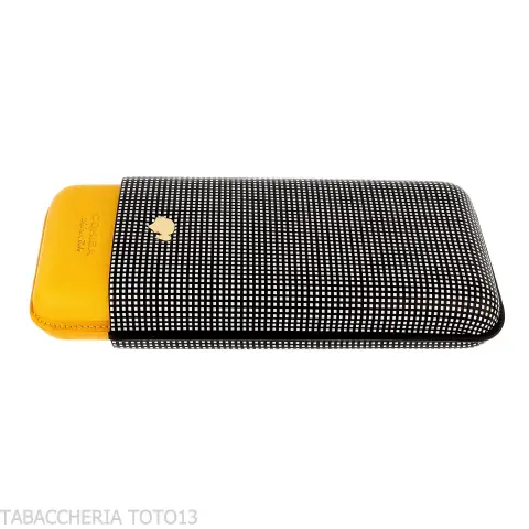 Cohiba Pocket Cigar Case in Two-Tone Leather for 3 Cigars - Accessories Cigar - Leather